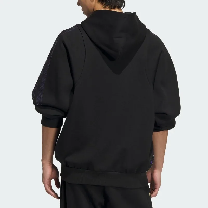 Adidas Short-sleeved Hooded Shirt in Y2K Style, Slim Fit, with Thick Pockets, A Streetwear Shirt. Model Number: JM5682. 1 PCS