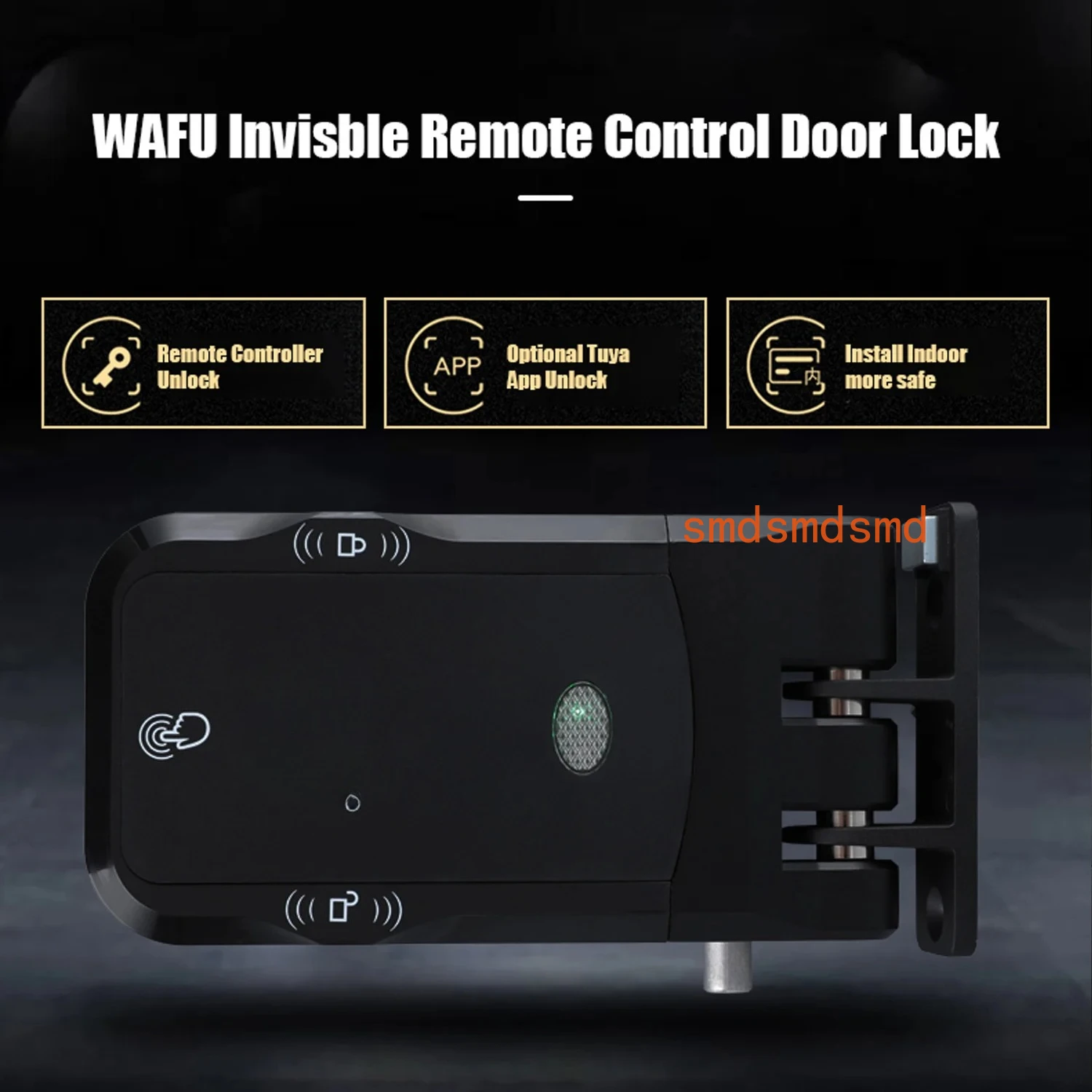 Wireless Smart Remote Inivisble Door Lock Fechadura Inteligente Keyless Entry Home Door Lock for Office