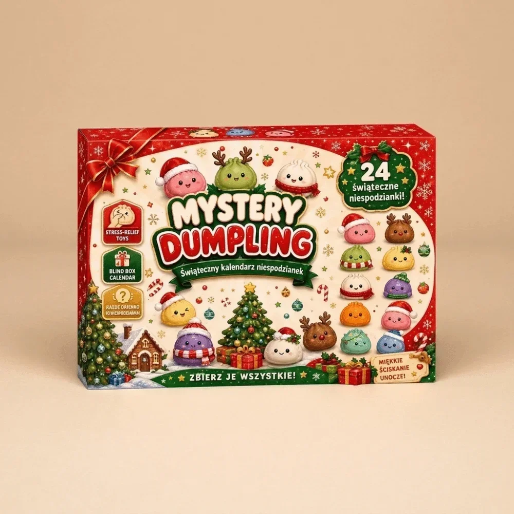 Soft Christmas Dumpling Advent Calendar Fidget Anxiety Relief Mystery Dumplings Toy Slow Resilience Decompression Gift
