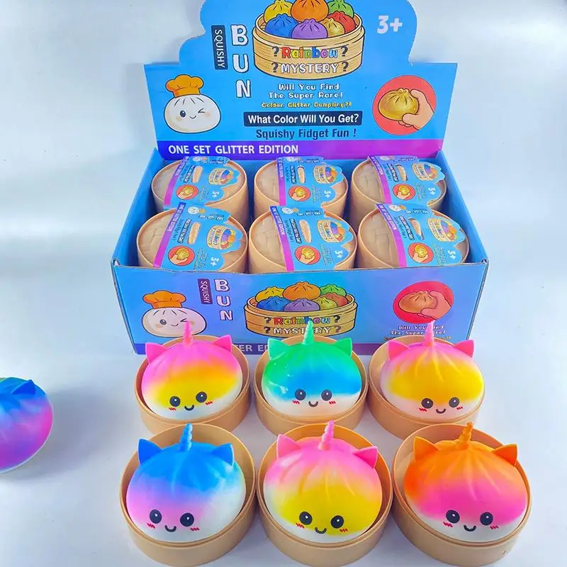 Bao Bun Squeeze Toy Slow Rising Squeeze Fidget Sensory Stress Relief Simulation Fake Food Durable Office Desk Gadget
