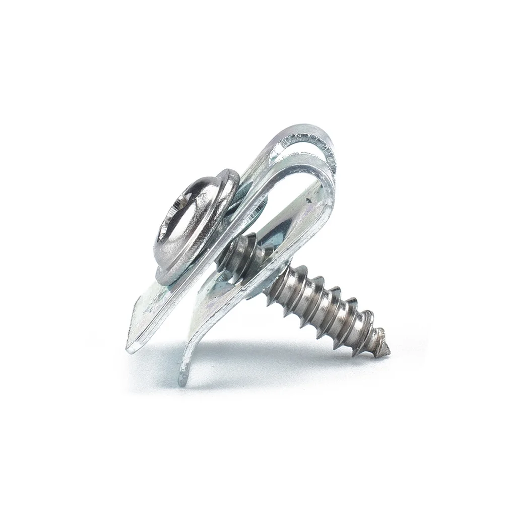 

160pcs U Nut Fasteners Manganese Steel Self Tapping Screw Spire U Clip Motorcycle Fairing Panel Fixing Clips For Bumper