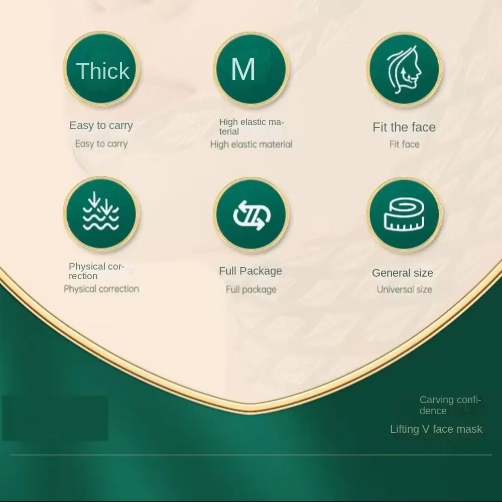 Lift Up Gesichtsgurt Gürtelmaske Anti-Falten Elastizität Lift Ovale Maske Schönheit Wiederverwendbares Gesicht Schlankheitsgurt V-Gesicht