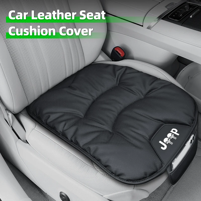 Car Leathers Cushion Front Rear Seat Protectors Cover For Jeep Compass Renegade Grand Cherokee Wrangler JK Patriot Liberty Comma