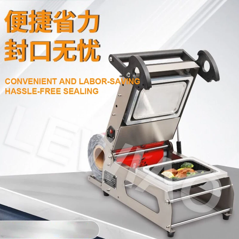 Sigillatrice commerciale per scatole fresche da asporto usa e getta per bistecche da pranzo cotte