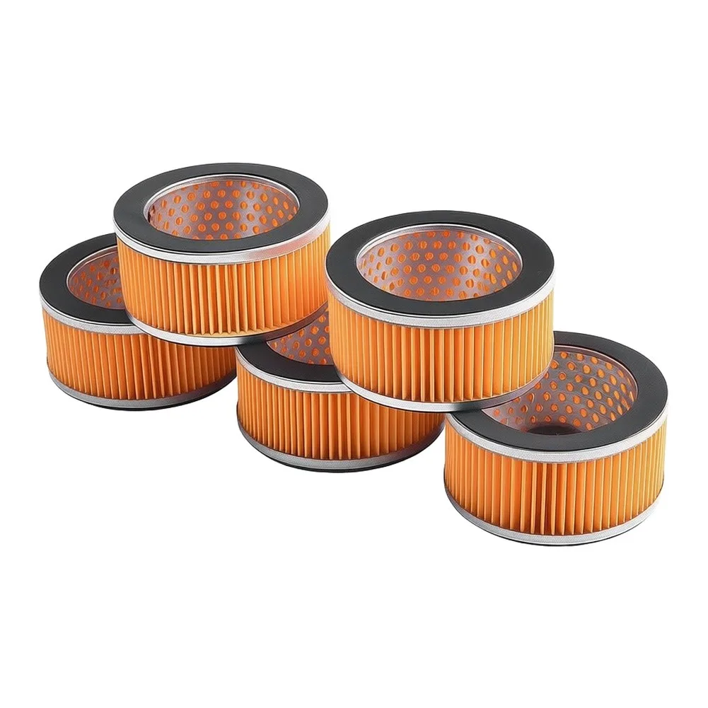 5Pcs Air Intake Paper Element 108x75x51mm Metal Mesh Replacement For Compressor Filtration Tool 5Pcs Air Intake