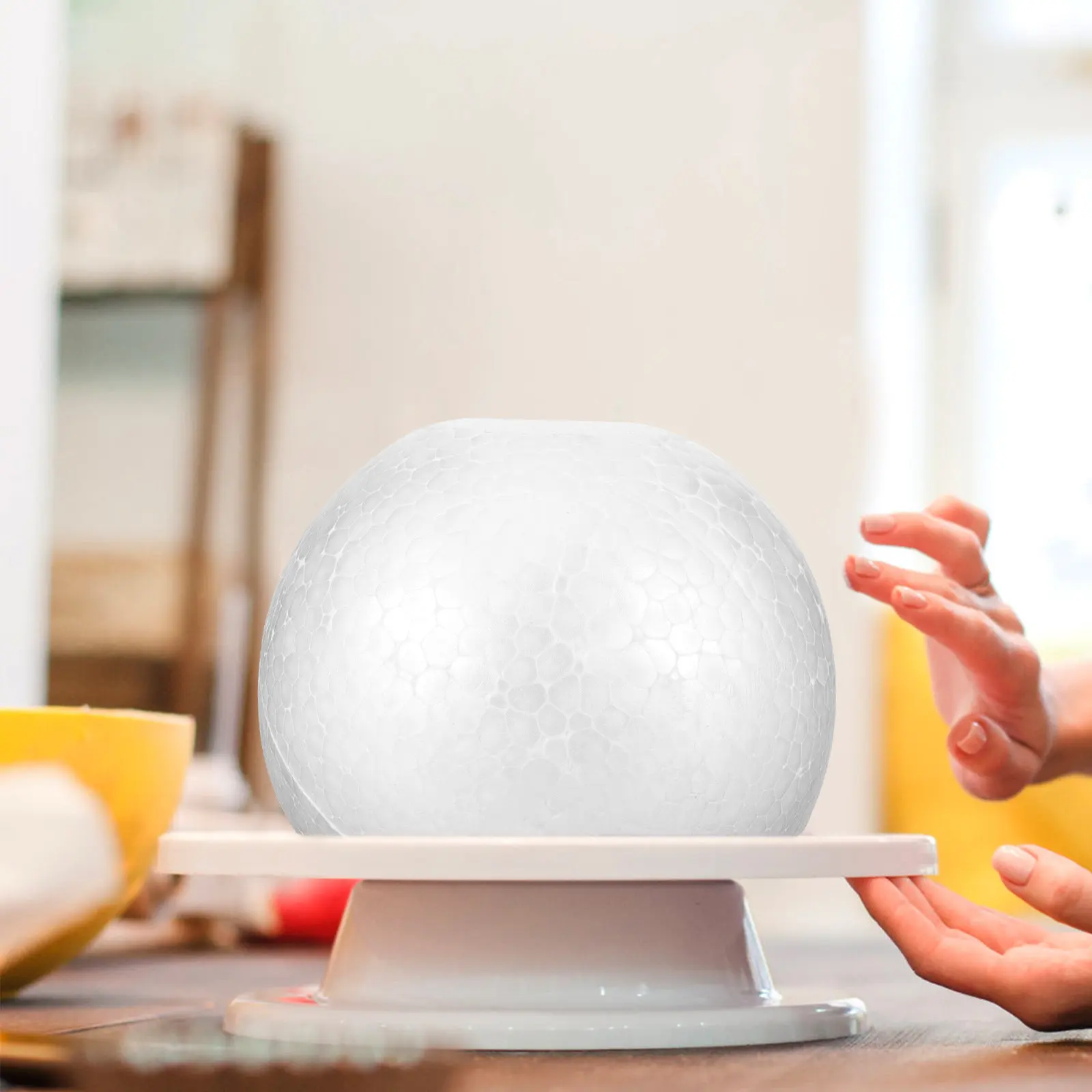 Hemisphere Mold Polystyrene Foam Cake Dummy Blank Shape for Practicing Cake Decorating Scraping Washing Reuse Baking