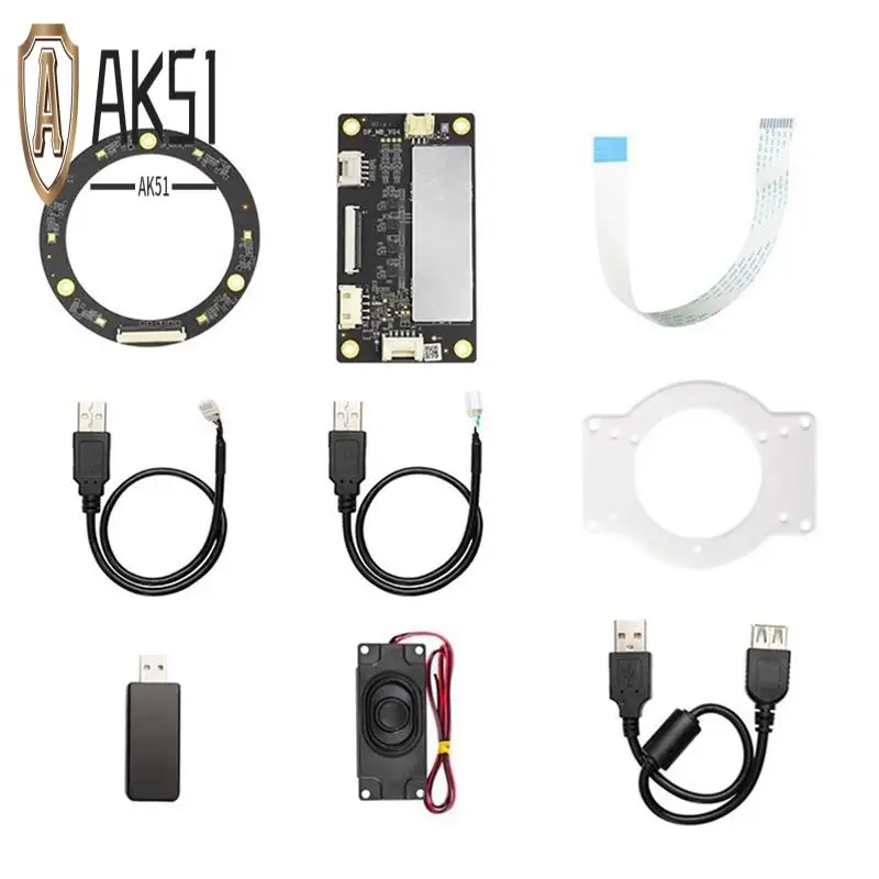 

AK51-Far-Field Модуль кольцевого массива микрофона ROS 6-микрофонная голосовая плата 6-микрофонная навигация по позиционированию