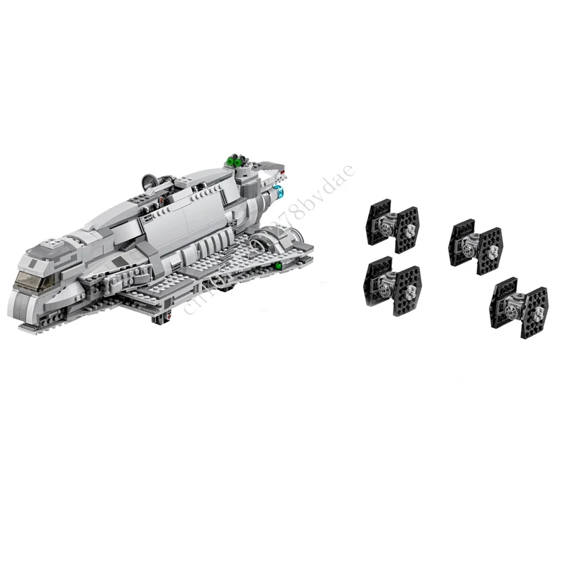 

1216PCS Assault Carrier Space War Military MOC SpaceShip Battle Model Building Blocks Architecture DIY Education Model Toys Gift