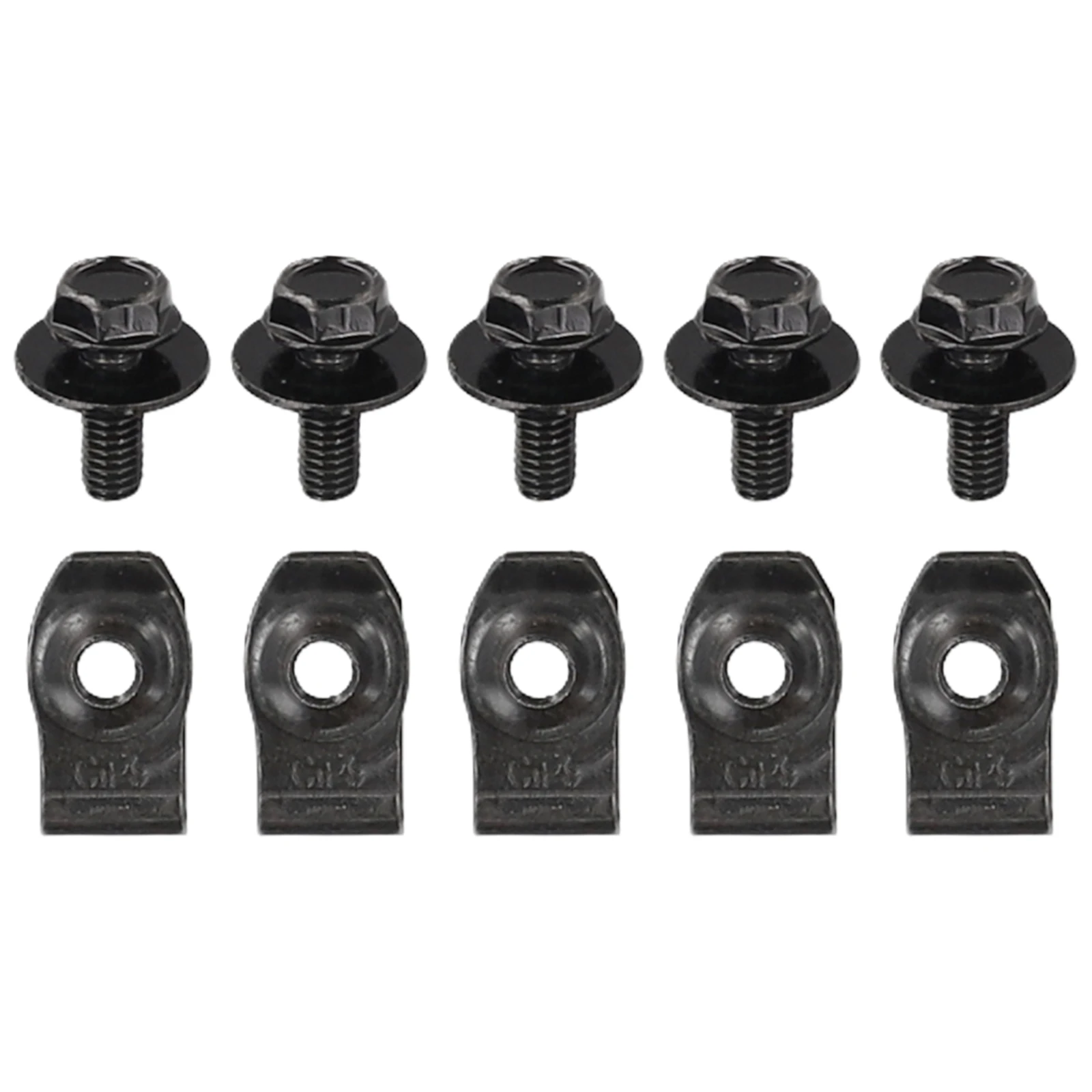 

Plastic 10× Black Brand New Metal Engine Under Fastener Guard Hot Body Bolts Car Clips Gearbox Cover High Quality