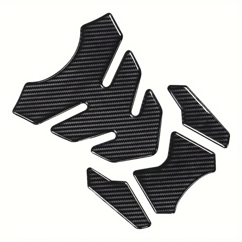 Universal 5D Motorcycle Carbon Fiber Gas Fuel Oil Tank Pad Protector Decals  PVC Material Suitable for ATV Chopper Cafe Racer image 4