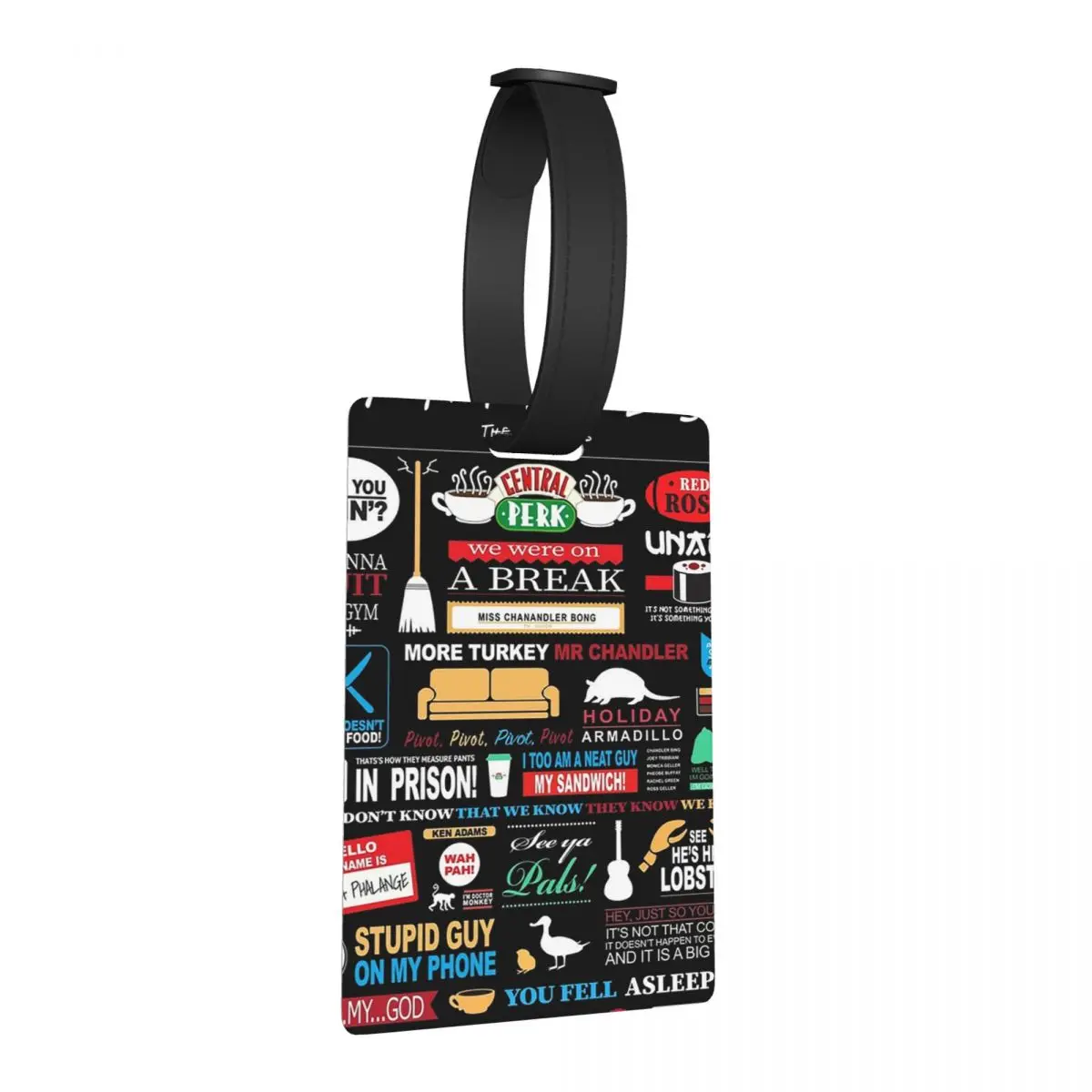 

Friends Qu Luggage Tags Suitcase Accessories Travel Fashion Baggage Boarding Tag Label Holder ID Name Address