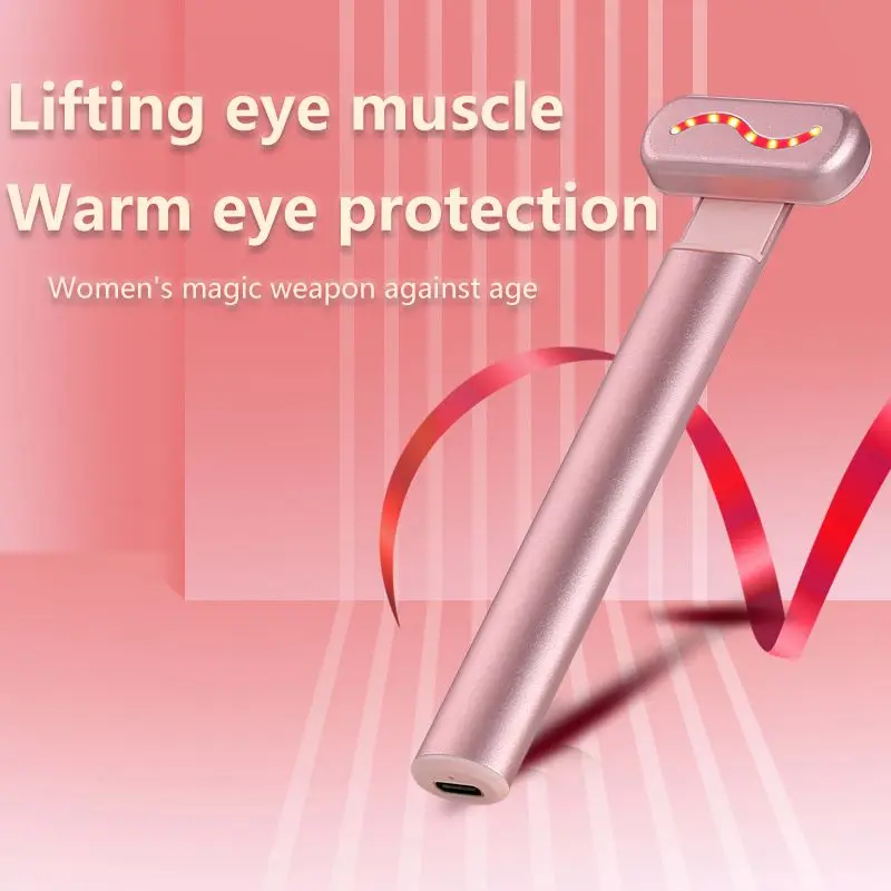 EMS Microcurrent Face Lifting Device Red Light Facial Wand Eye Neck Massager Skin Tightening Anti Wrinkle Skin Care Beauty Tool