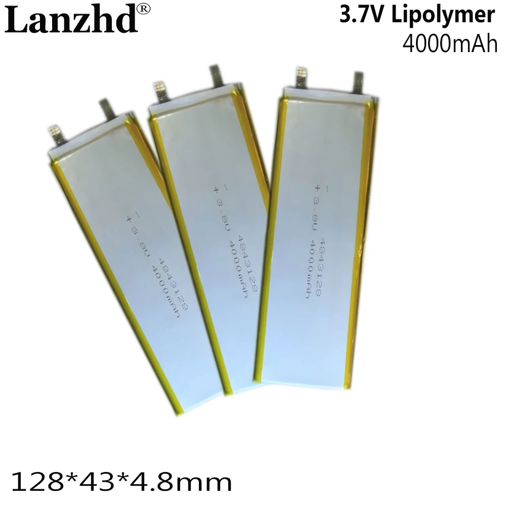 2024 NEW 3.8V Li polymer lithium battery 3.7V For  built-in notebook fast charging source 4843128 4000MAH