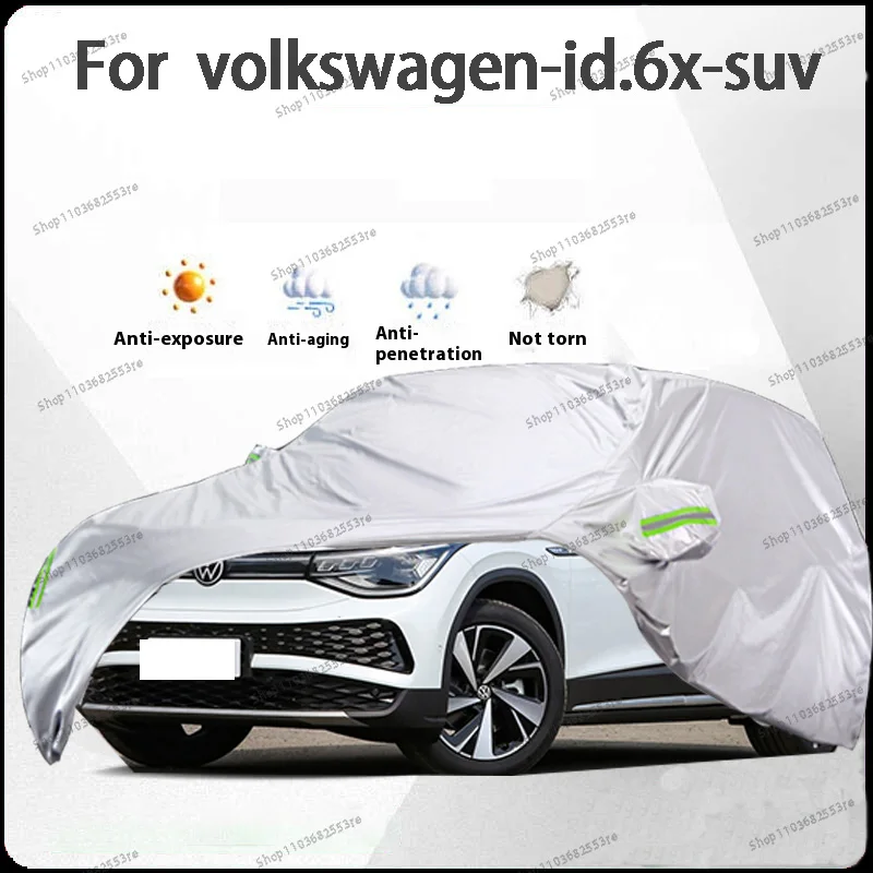 

For Volkswagen Id.6X Fit Car Cover - Waterproof, Dustproof, Sunshade (UV), Snowproof | Silve Full Cover with All-Day Protection