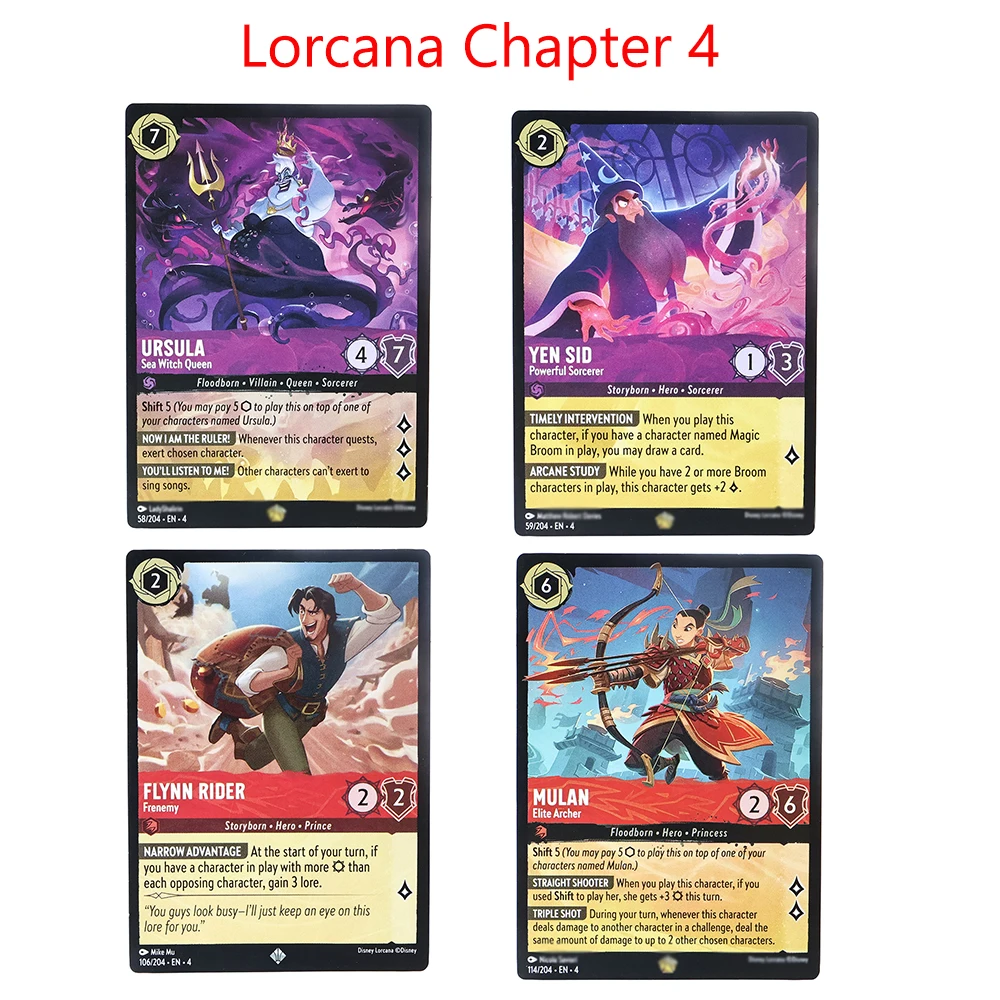 النسخة الإنجليزية PROXY Lorcana الفصل 3 4 بطاقات Dalsy TIC ET TAC Tiana Tigrou Basil Baymax YamaTCG بطاقات جمع الألعاب #2