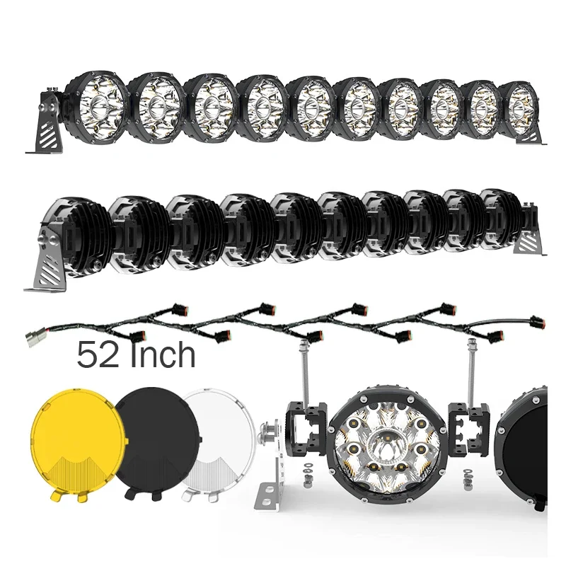 4x4 Kc Off-road Lights Offroad Truck 52 Inch Led Light Bar