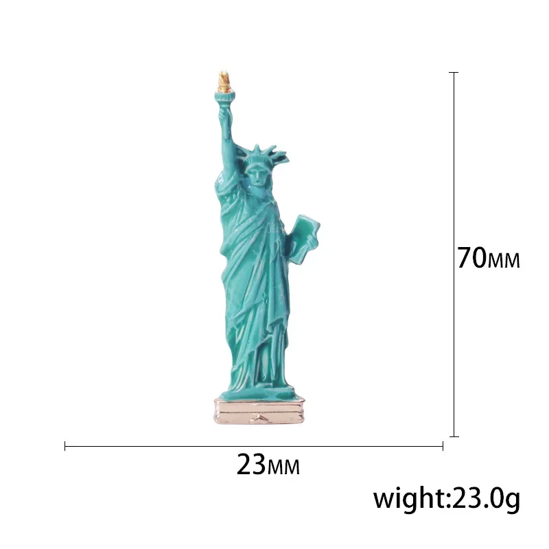 Enamel Lady Liberty Statue Brooches for Women Unisex USA Statue of Liberty Pins Office Party Friend Gifts Accessories