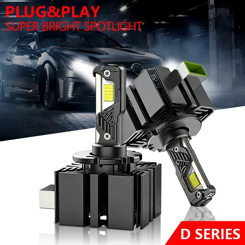 

Комплект из 2 светодиодных ламп D1S D3S для фар автомобиля, 300 Вт, 30000 лм, D2S LED CANbus, D4S автомобильные лампы, комплекты для замены HID Xenon, 1:1 Оригинальные, Plug&Play, 12В