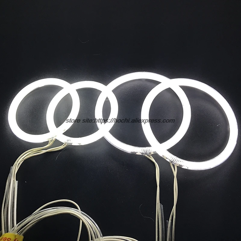 HochiTech لفورد فوكس II Mk2 2004 2005 2006 2007 2008 أبيض 6000K CCFL المصباح هالو الملاك شيطان عيون عدة عيون الملاك الخفيفة