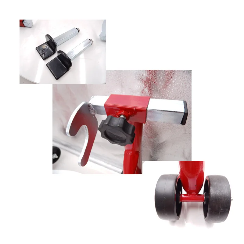 Motorcycle maintenance lifting bracket A pair of combined tool racks for tire repair and maintenance lifting bracket.