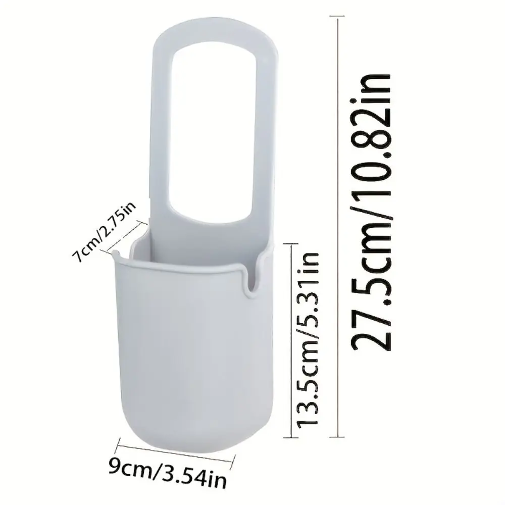 Simpatici portabicchieri in silicone di grande capacità portatile passeggino portabicchieri borsa portaoggetti per bottiglie sacchetti per bottiglie d'acqua con faccia di cartone animato