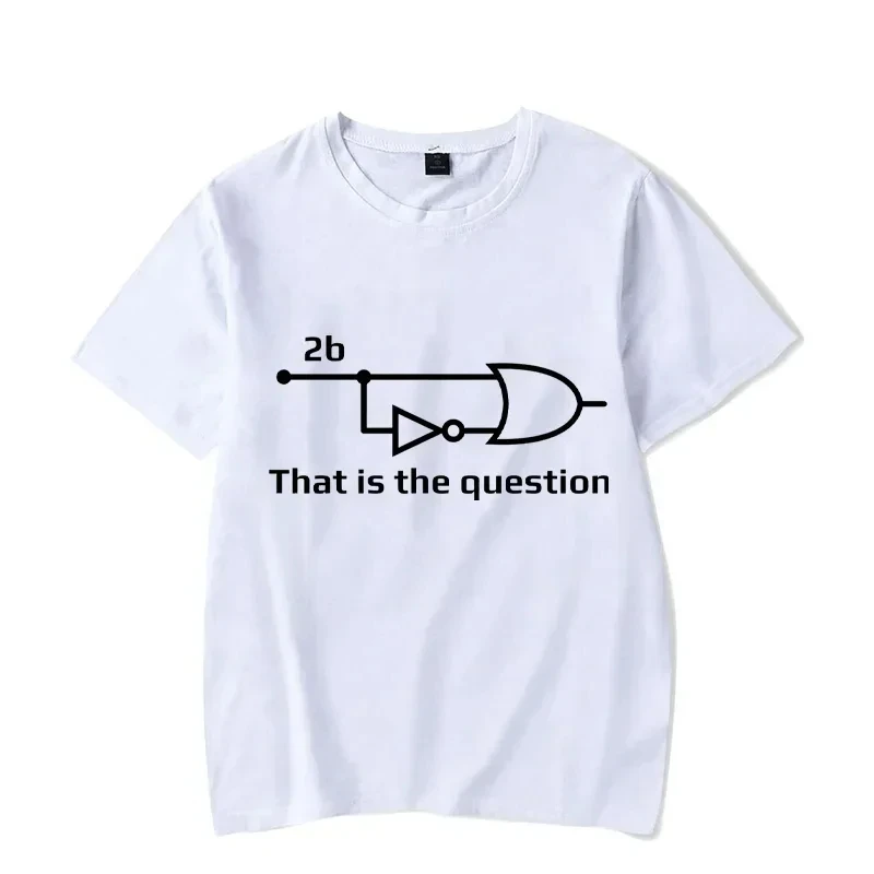 Electrical Engineer That Is Question Letter Printing Funny T Shirt for Men Cotton Vintage Clothes Men's T-shirts Y2k Clothes