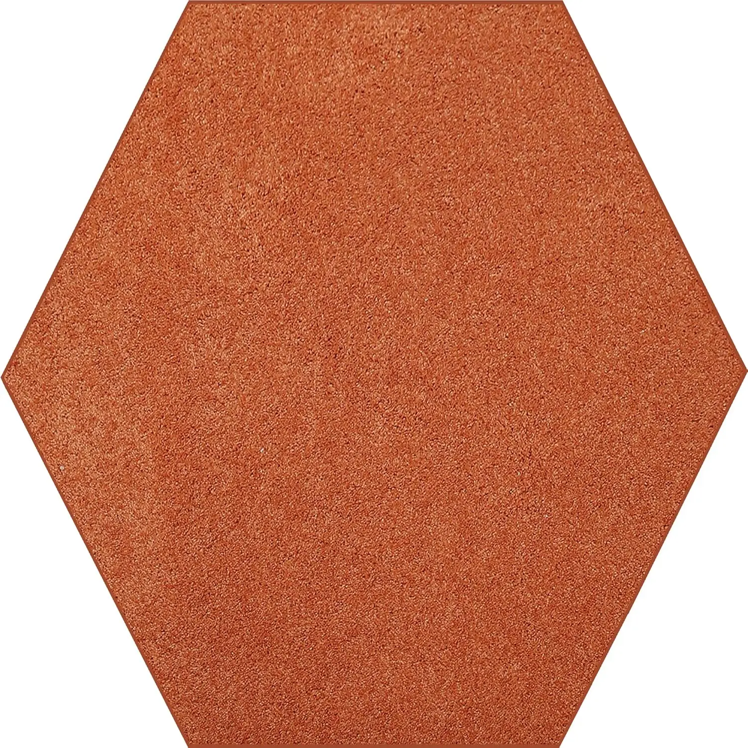 

Pet Friendly Solid Color Area Rugs Orange - 7' Hexagon, Indoor, Stain & Fade Resistant, Perfect for Living Room, Bedroom