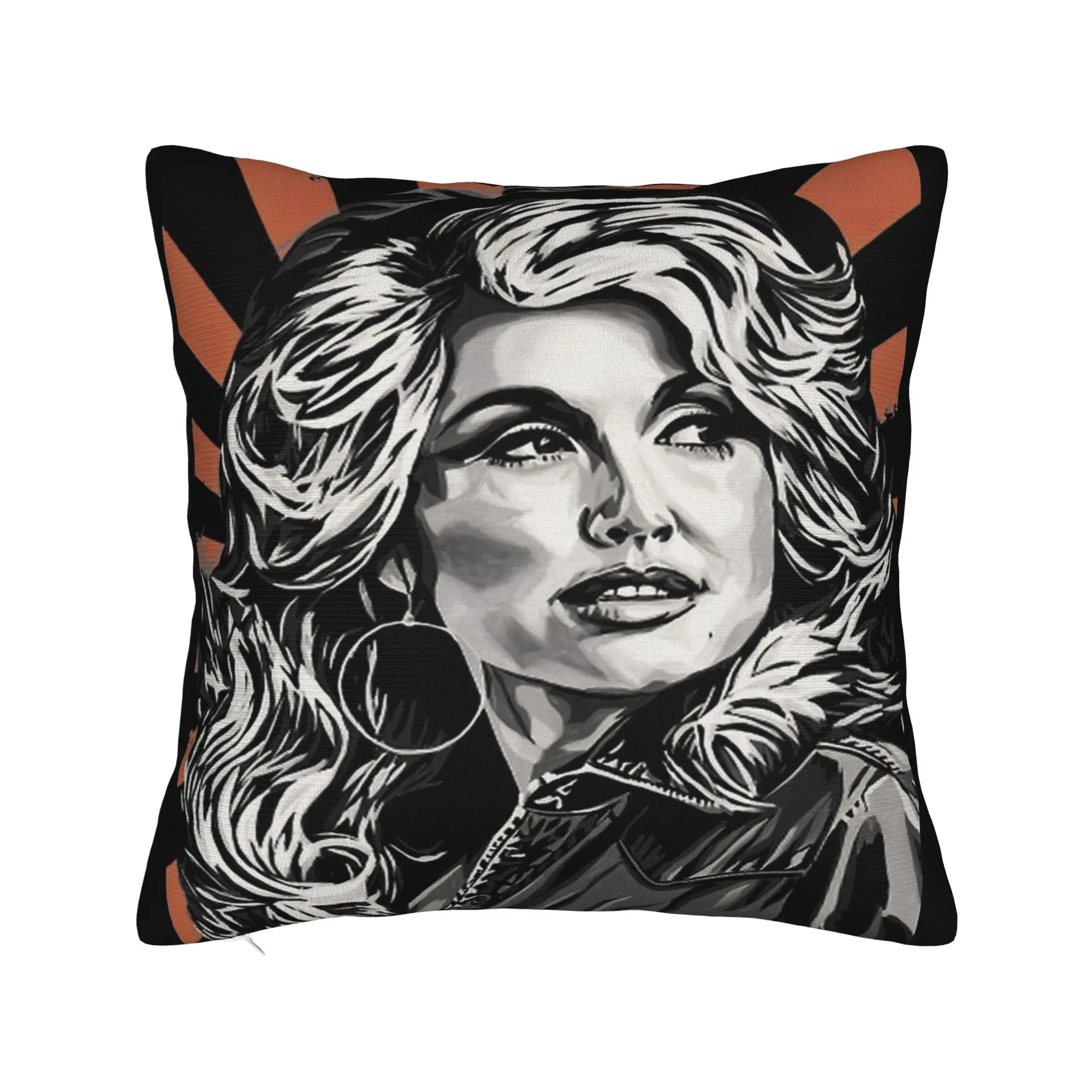 Decorative Pillowcase RIP Dolly Parton Stuff Bed  Pillow Case Cover Zippered Multi-Size