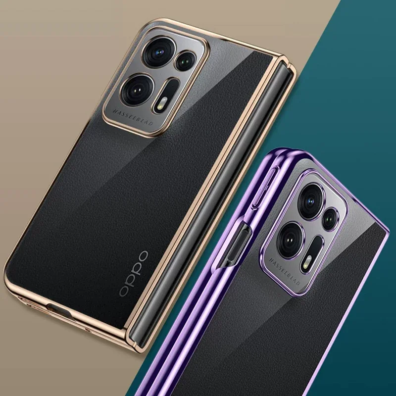 Ultra Thin Plating Phone Case For Oppo Find N2 N FindN 2 FindN2 5G 7.1