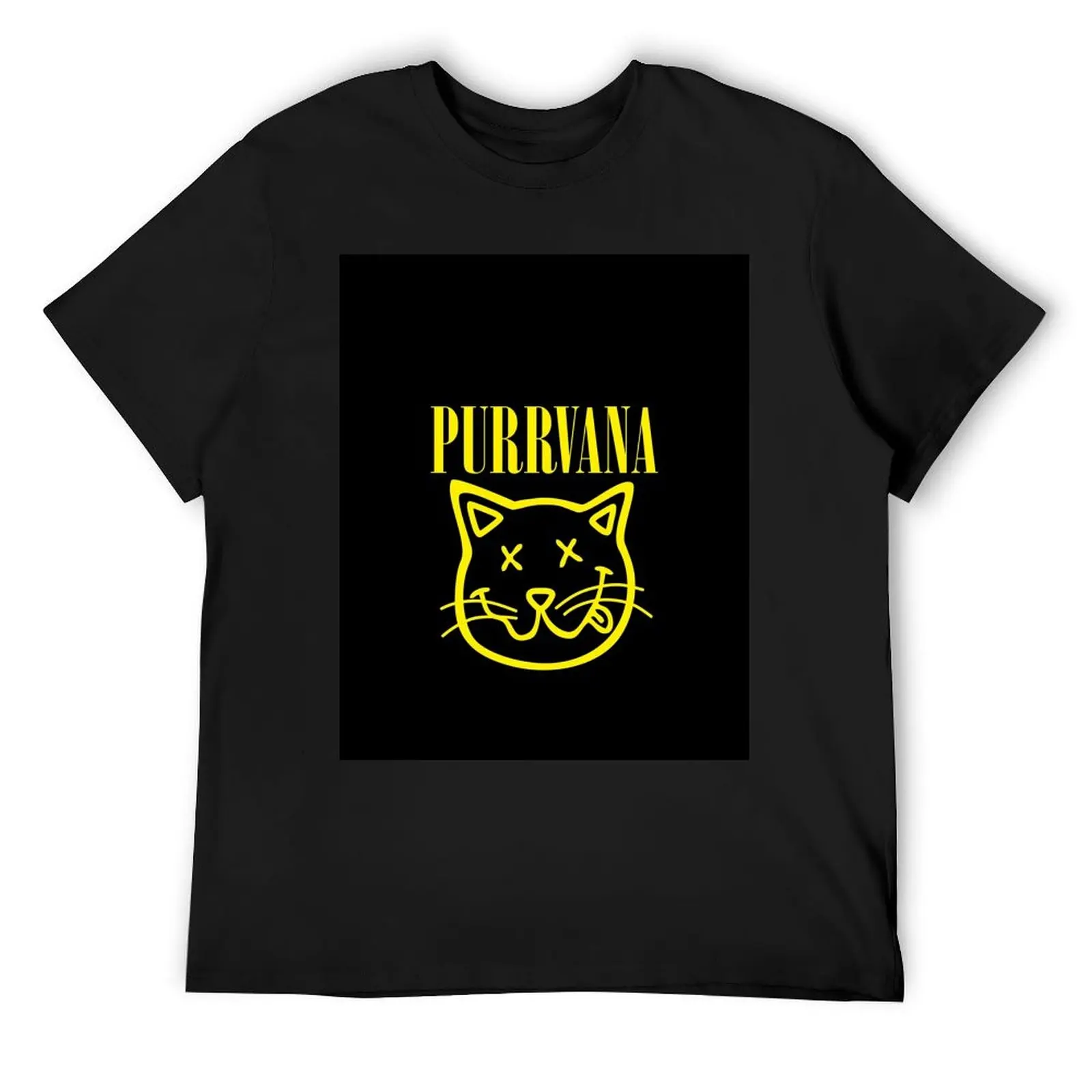 Purrvana Fitted Scoop T-Shirt graphics vintage clothes oversized mens graphic t-shirts