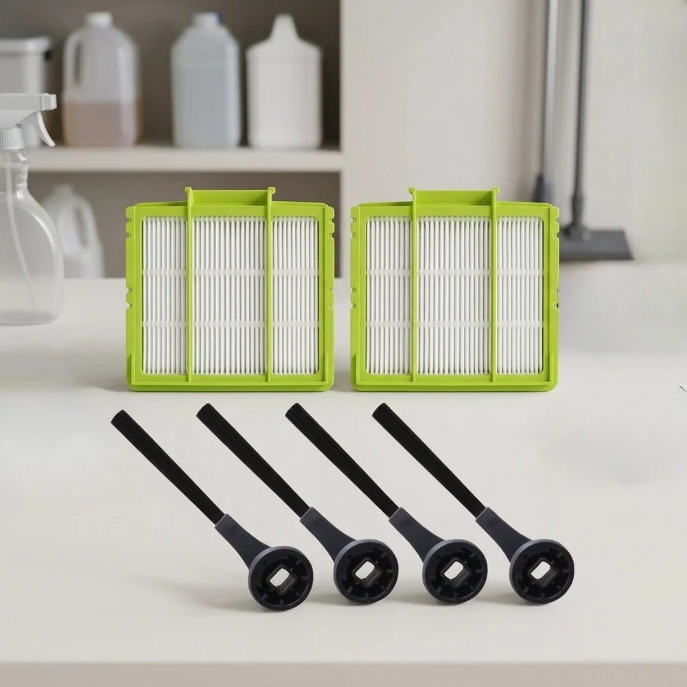 4 Side Brushes and 2 Pre Filters Replacement Kit for Shark RV1000 RV912S RV913S AV1002AE AV911S Vacuum Cleaners