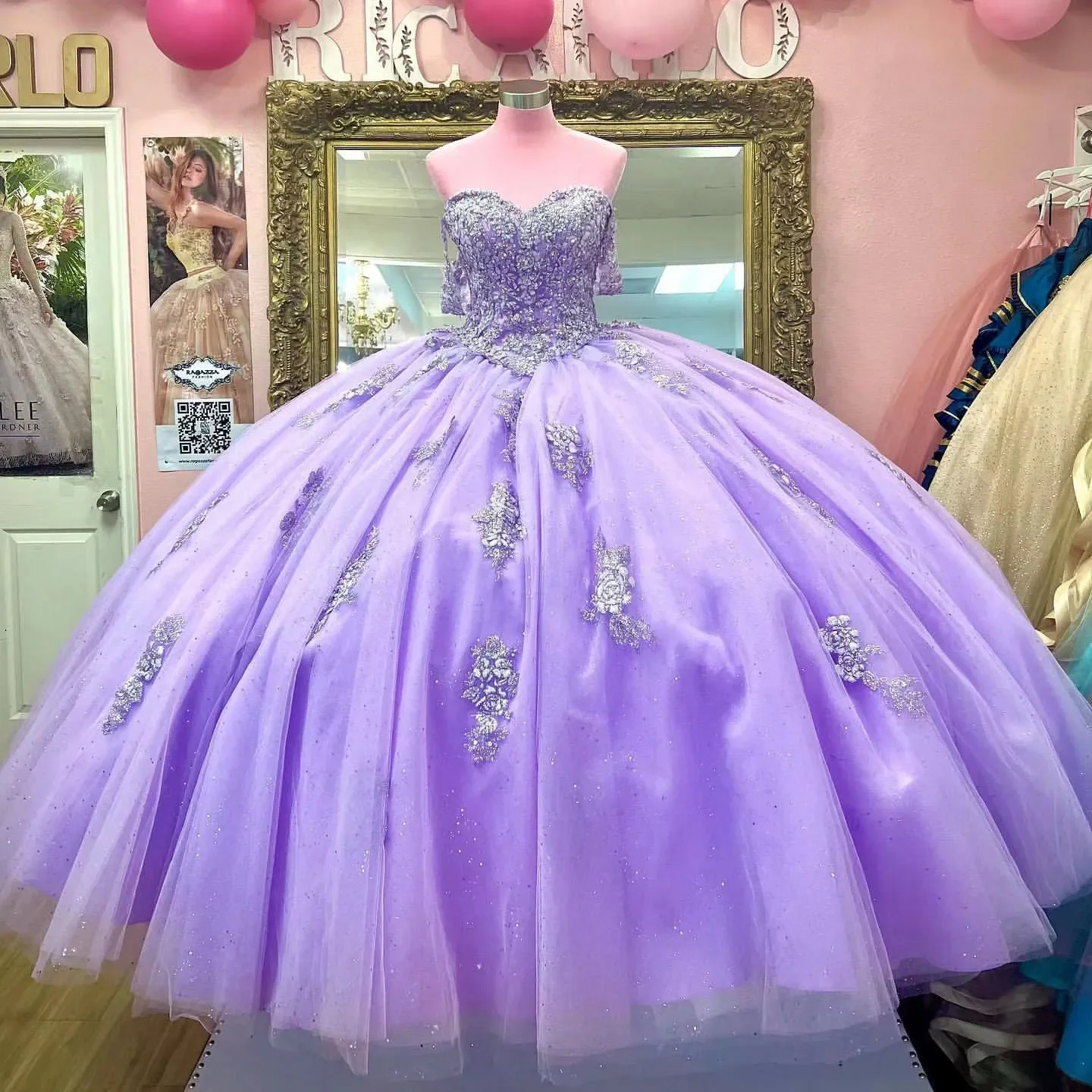 

ANGELSBRIDEP Light Purple Quinceanera Dresses Sequins Appliques Princess Ball Gown For Sweet Girls 16 Dress 15 Year Old