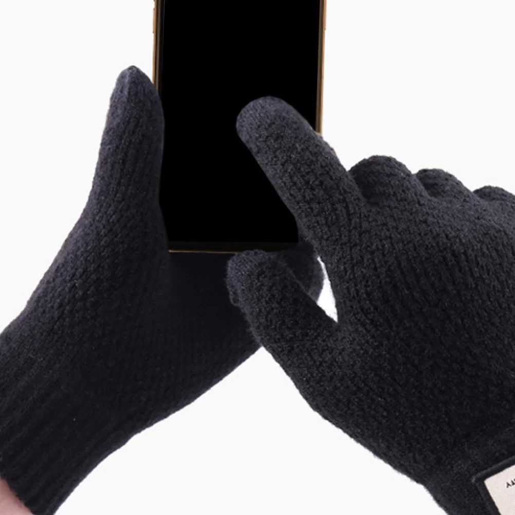 

1 Pair Telefingers Compatible Cycling Anti-Slip Winter Cycling Windproof Outdoor Gloves For Windproof Gloves Men