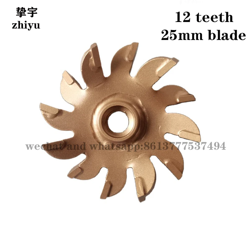 Imagem -04 - Electric Wall Chaser Grooving Machine Grooving Machine Grooving Concreto Tijolo Serra Lâmina 12 Dentes 20 mm 25 mm 35 mm