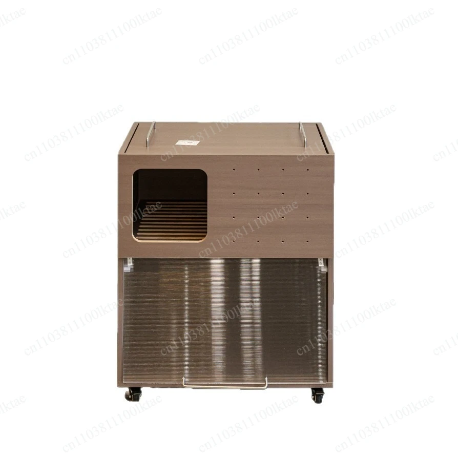 Solid Wood Corridor Type Anti-belt Sand Toilet Hidden Pulling Sand Basin Integrated Balcony Cat Cabinet