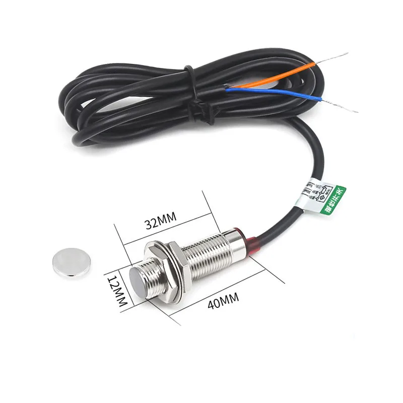 M12 Magnetic Proximity Switch Sensor GHG12-10A Two-Wire Normally Open 0-24V