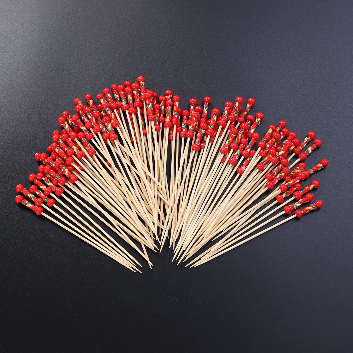 

Disposal Wooden Picks Eco Friendly Food Sticks Cocktail Fruit Appetizer Party Supplies Bamboo Toothpicks Safe Ideal Decorations