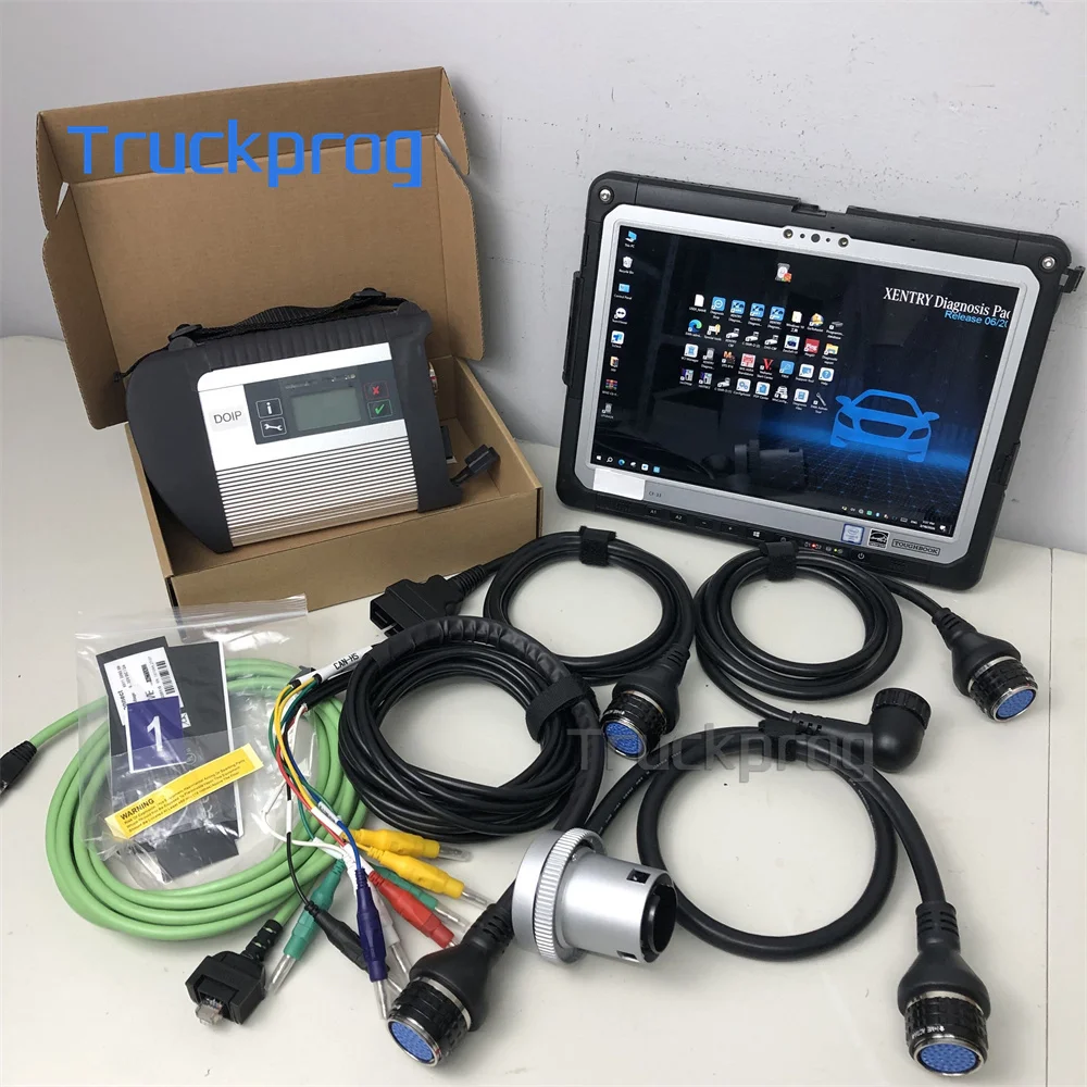 CF33 Tablet MB star C4 DOIP Function Auto Car Diagnostic Tool MB C4 SD Connect DTS Vediamo for B-E-N-Z Truck Diagnostic Tool
