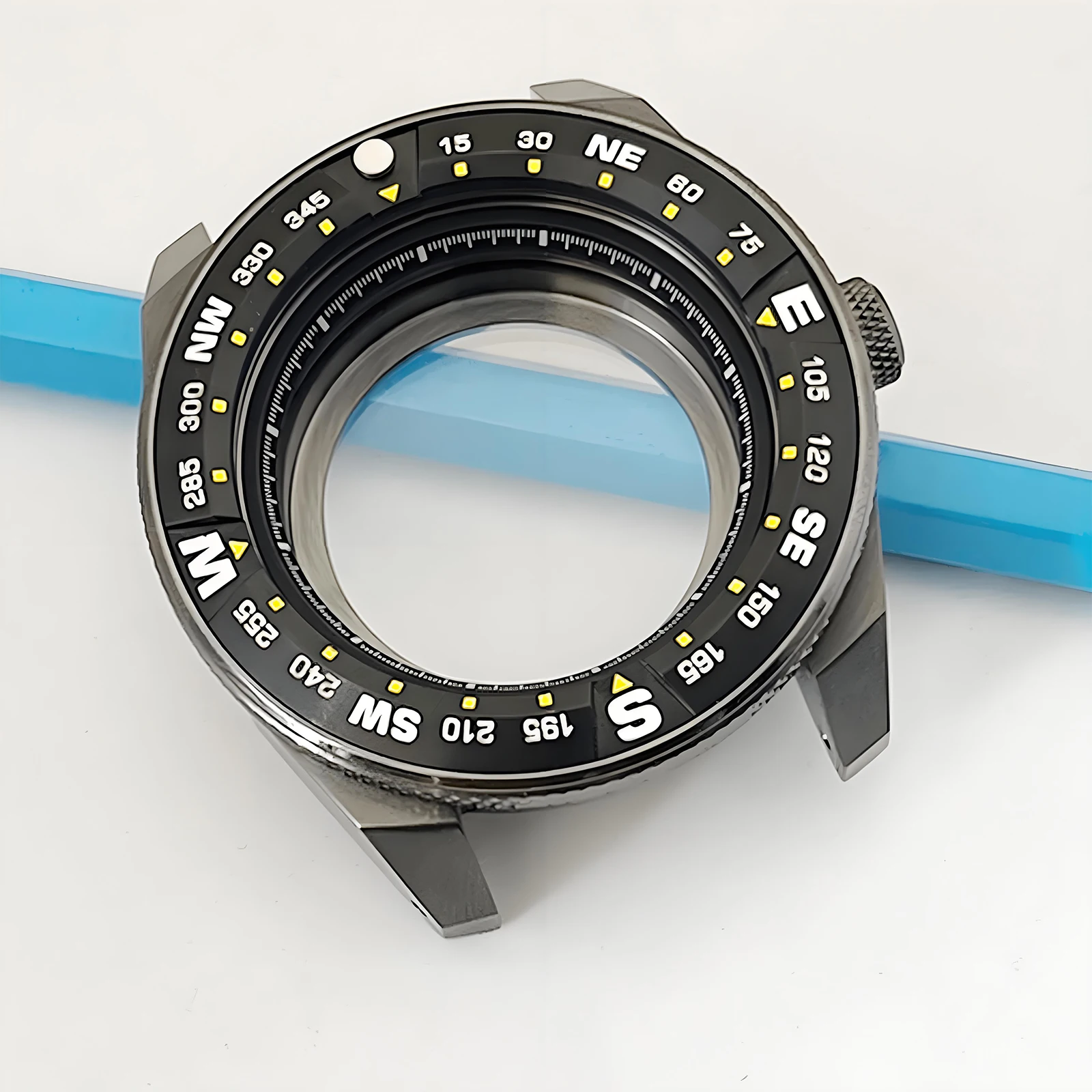 Корпус Mod Gun Grey Samurai NH35 с сапфировым стеклом, подходит для NH34 NH35 NH36 4R 6R, корпуса часов с механизмом