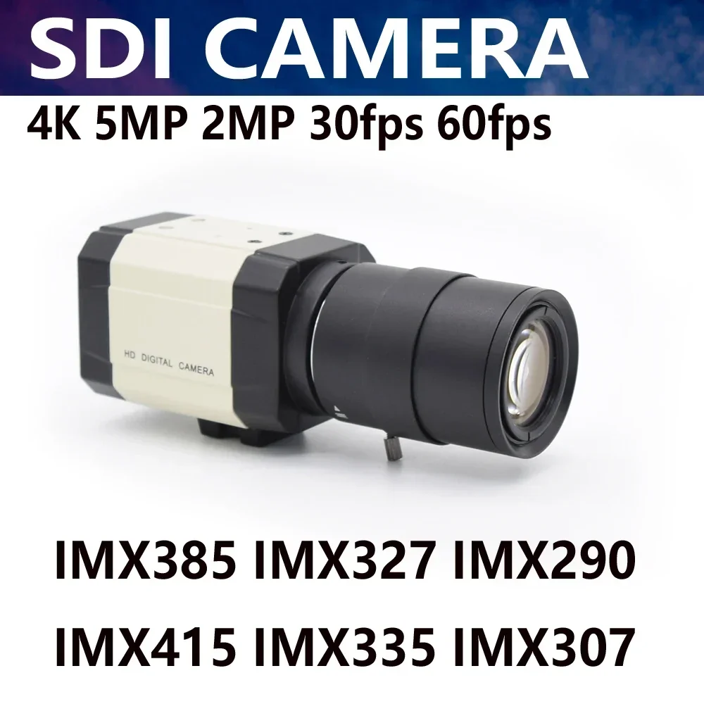 

2K 5MP 2MP IMX385 Industrial CCTV HD-SDI EX-SDI 60FPS 50FPS 2.0MP 1080P Security Mini Broadcast Box SDI Camera with OSD Menu