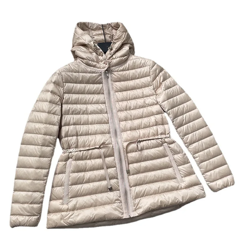 Taille dünne kurze unten jacke frauen winter 2022 herbst und winter mode mit kapuze zipper jacke