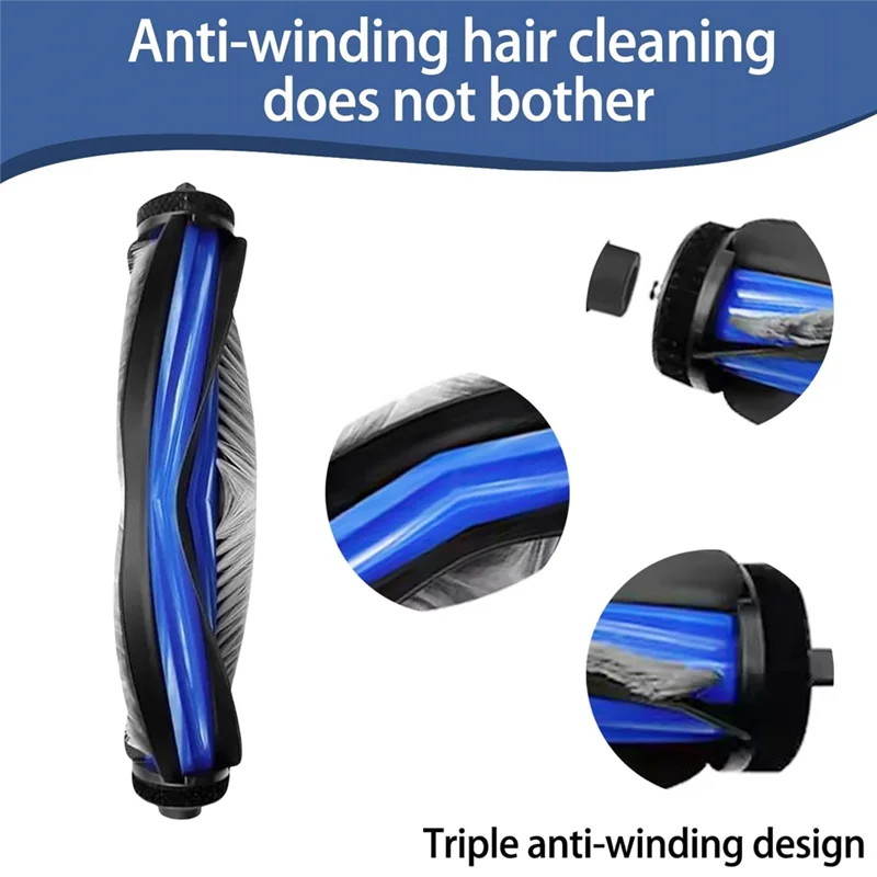 에코백스 X8 Pro 옴니/이디 S14 플러스 진공청소기 부품용 A006-액세서리 키트 (메인 브러시, 사이드 브러시, 필터, 롤러, 걸레, 먼지 봉투 포함)