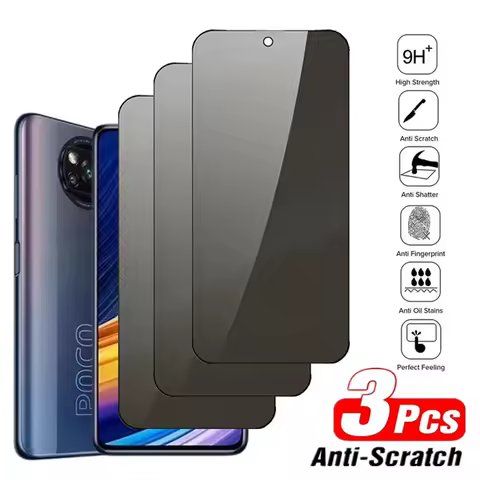 Privacy Glass For Xiaomi Poco F7 X7 X6 X3 NFC X4 GT X5 Pro 5G M5 M4 M3 F4 Redmi Note 14 13 12 11 Pro Anti-Spy Screen Protectors