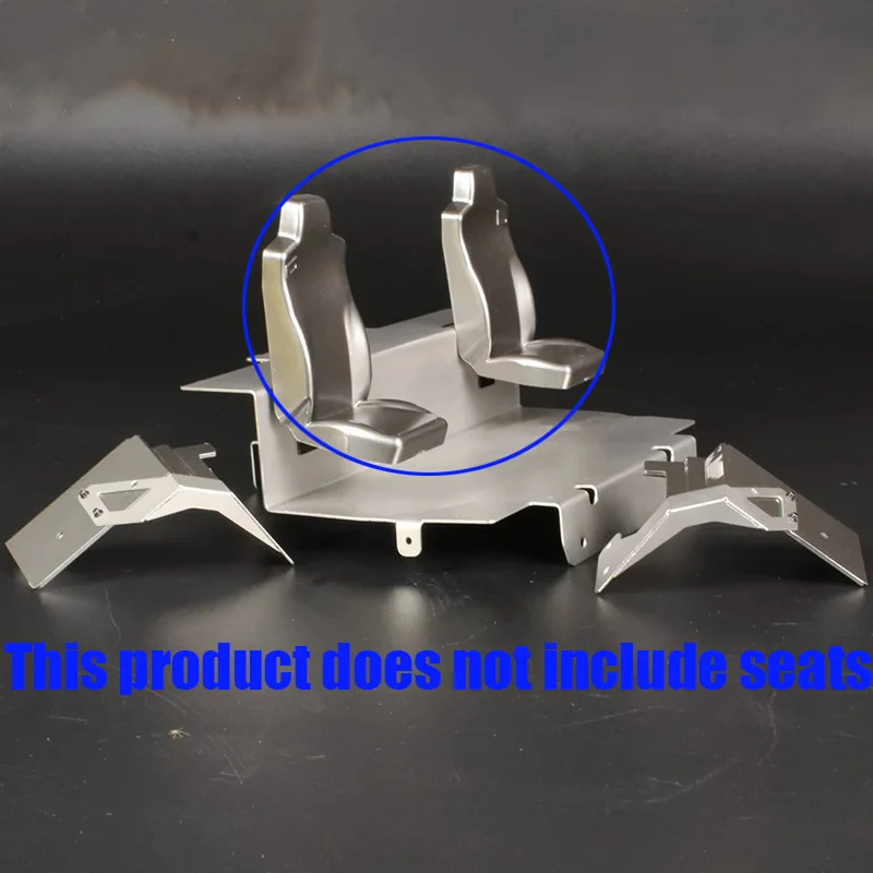 LXYRC 1pcs Metal Simulation Cab Floor Plate Upgrade Accessories for 1/14 Tamiya RC Truck for MAN TGS