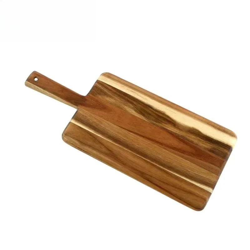Modern Acacia Wood Serving Board Decorated Cheese Platter for Kitchen Dining Table Appetizer Fruit Snack Tray
