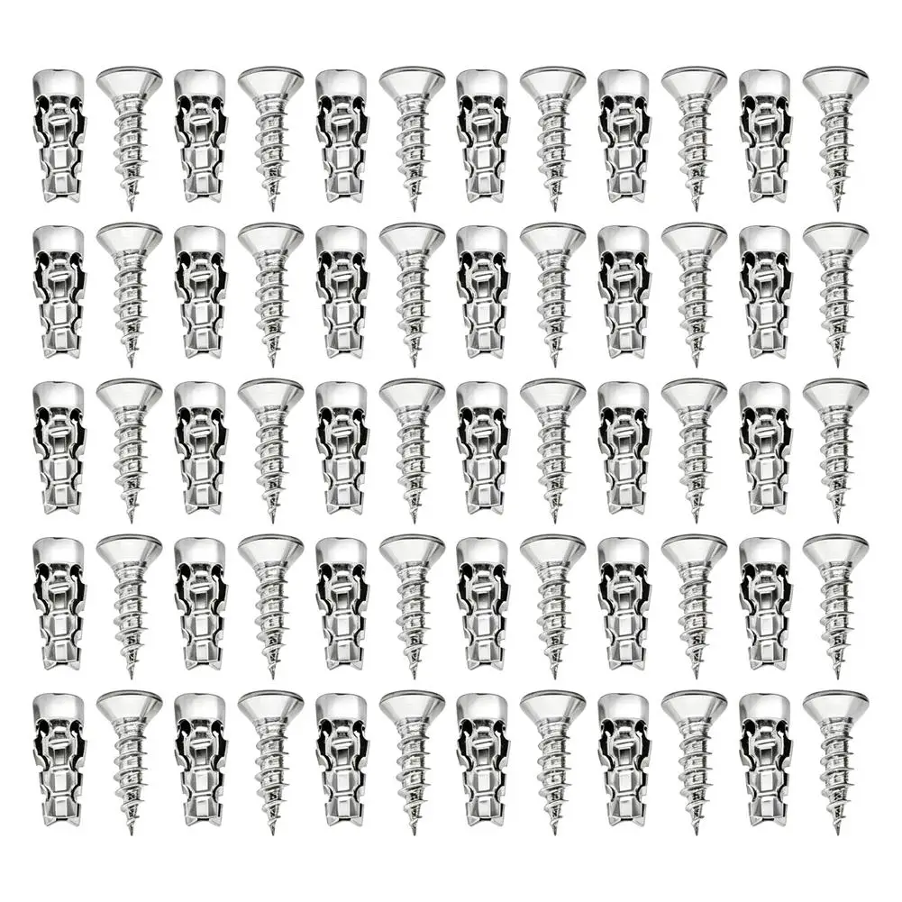 6*14mm Door Hinge Thread Repair Screws Short Expansion Wall Anchors Stripped Thread Repair Fixer Steel Self Tapping Screws