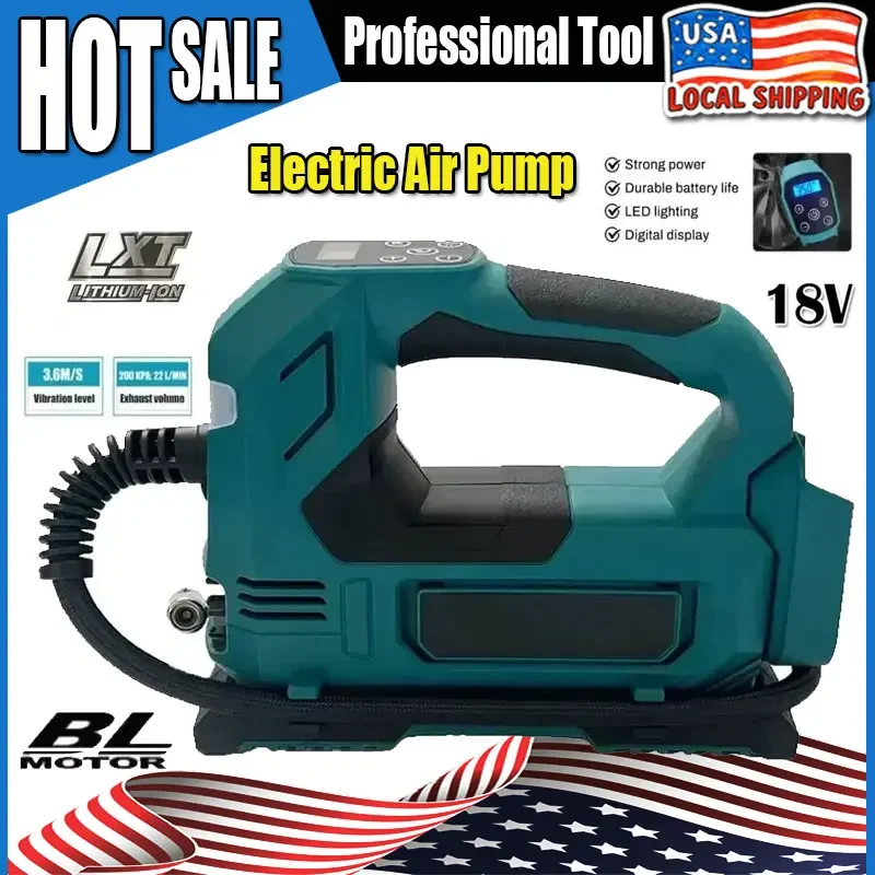 

Fit Makita Cordless Tire Inflator For 18V Lithium Battery BL1815 BL1830 BL1840 BL1850 Wireless Air Pump Power Tool Battery