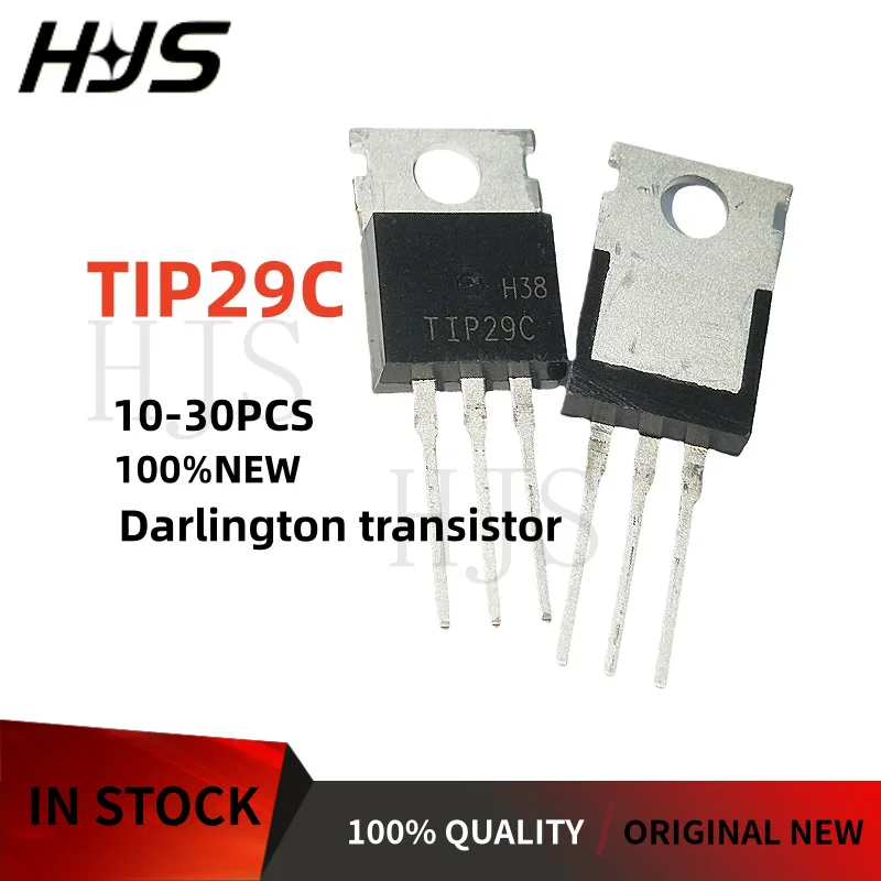10-30PCS TIP29C TIP 29C TO-220 Through-hole transistor (NPN transistor) Brand new in stock