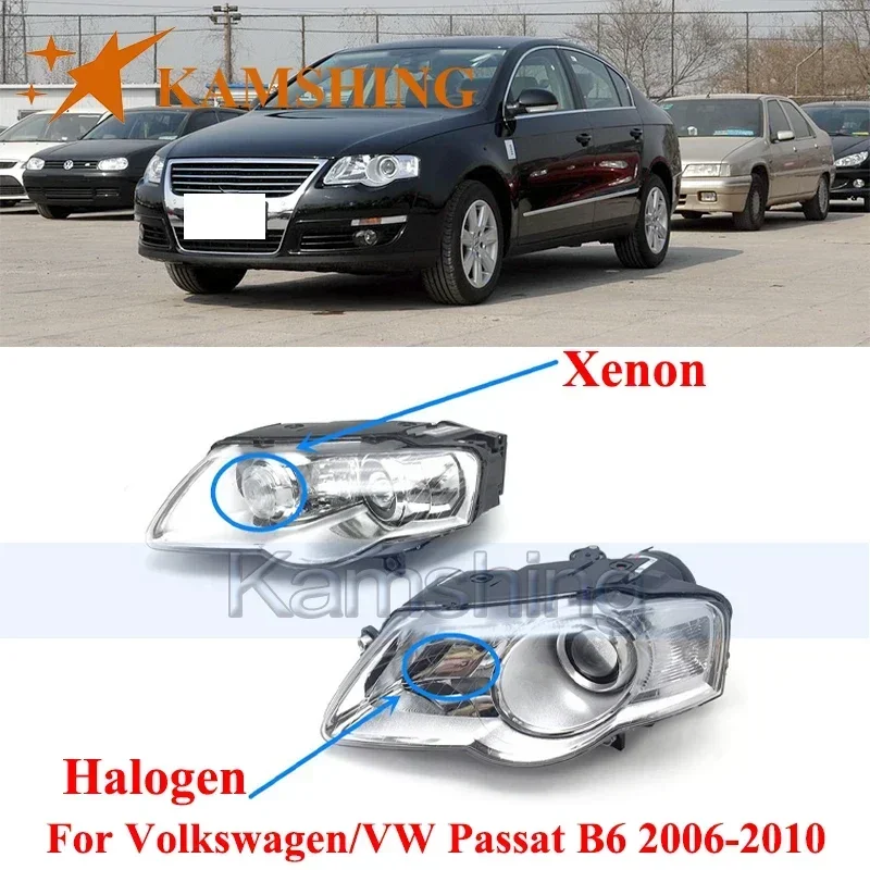 

Фара переднего бампера CAPQX для VW Passat B6 2006 2007 2008 2009 2010, передняя фара, фара