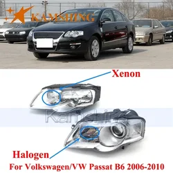 CAPQX Front Bumper Headlight For VW Passat B6 2006 2007 2008 2009 2010 Front Head Light Headlamp Head Lamp